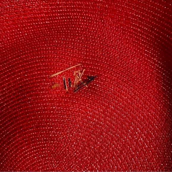 Vintage 50s Gladys & George Originals Pillbox Fascinator Hat Red Black Velvet - Picture 9 of 10